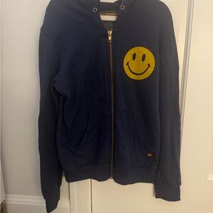 Aviator Nation Kids Smiley Hoodie in Navy (Discontinued)